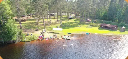 Swimming area on Runkle Lake