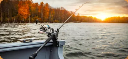 Fishing boat in Northwoods