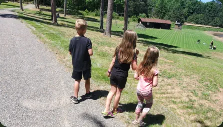 Kids near the playground.