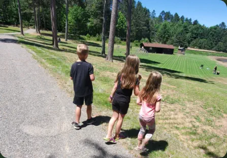 Kids near the playground.