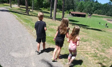 Kids near the playground.
