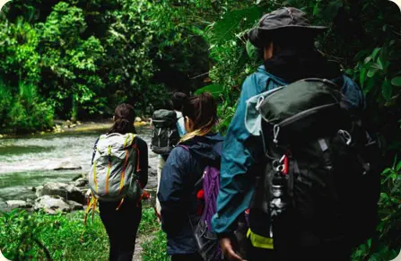 Hiking near Crystal Falls